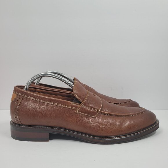 Johnston & Murphy Men's Tan Warner Penny Loafer Shoes 20-3940 US Size 11.5M - Picture 1 of 8